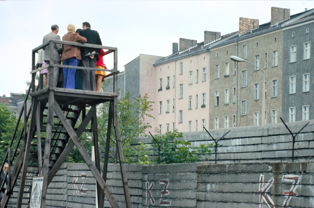 berlin wall falling